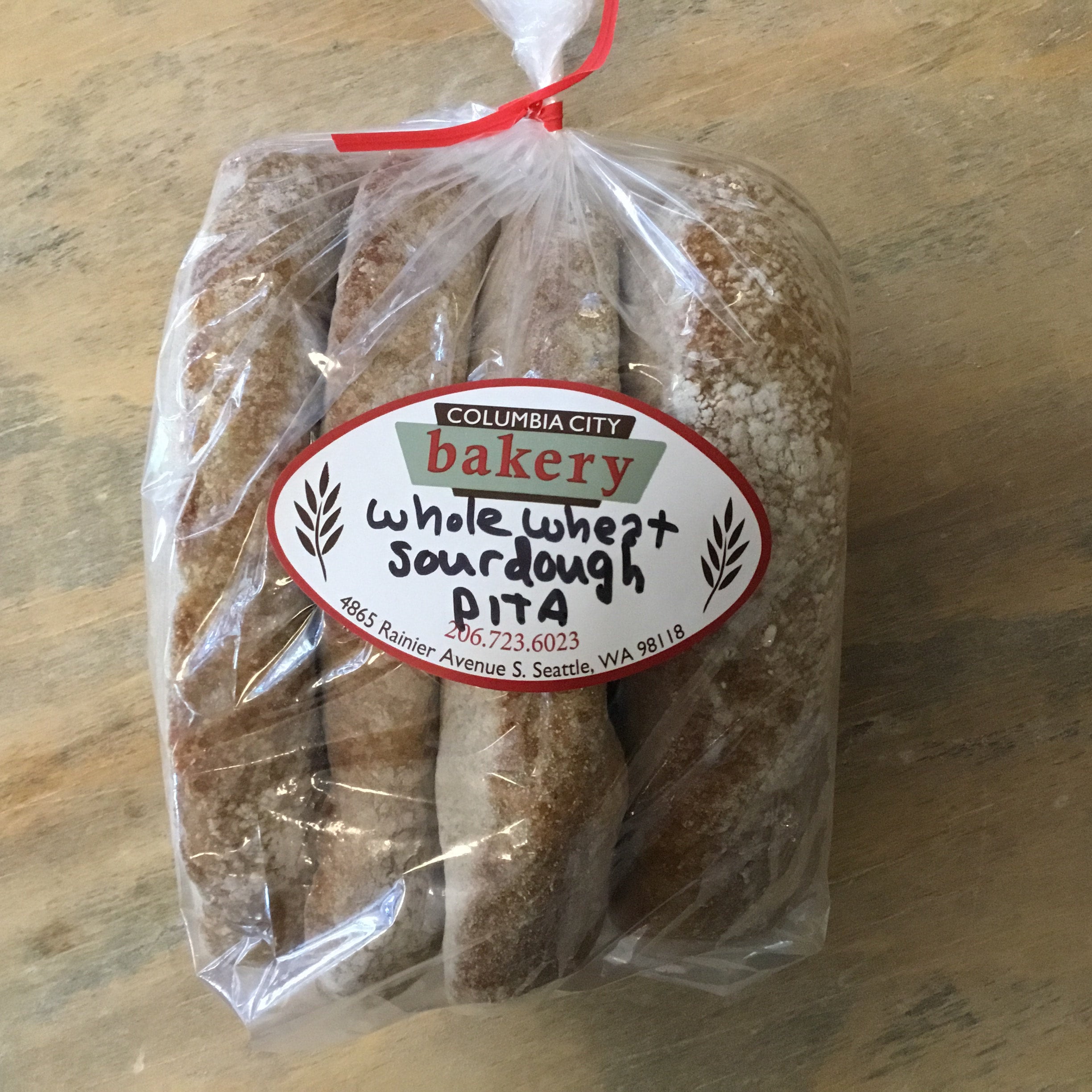Whole Wheat Sourdough Pita Pack of 4