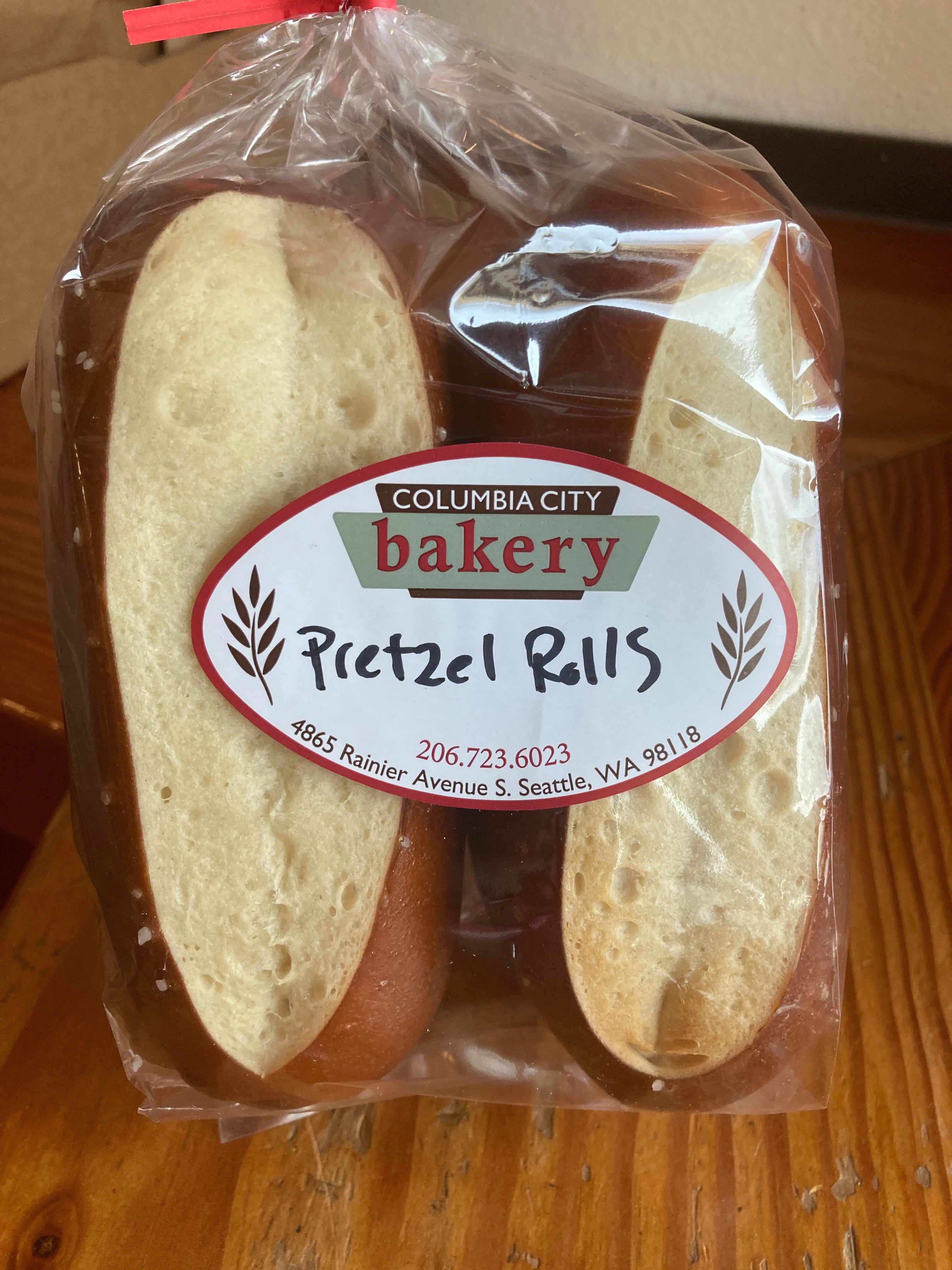 Pretzel Bun Rolls Bag of 4