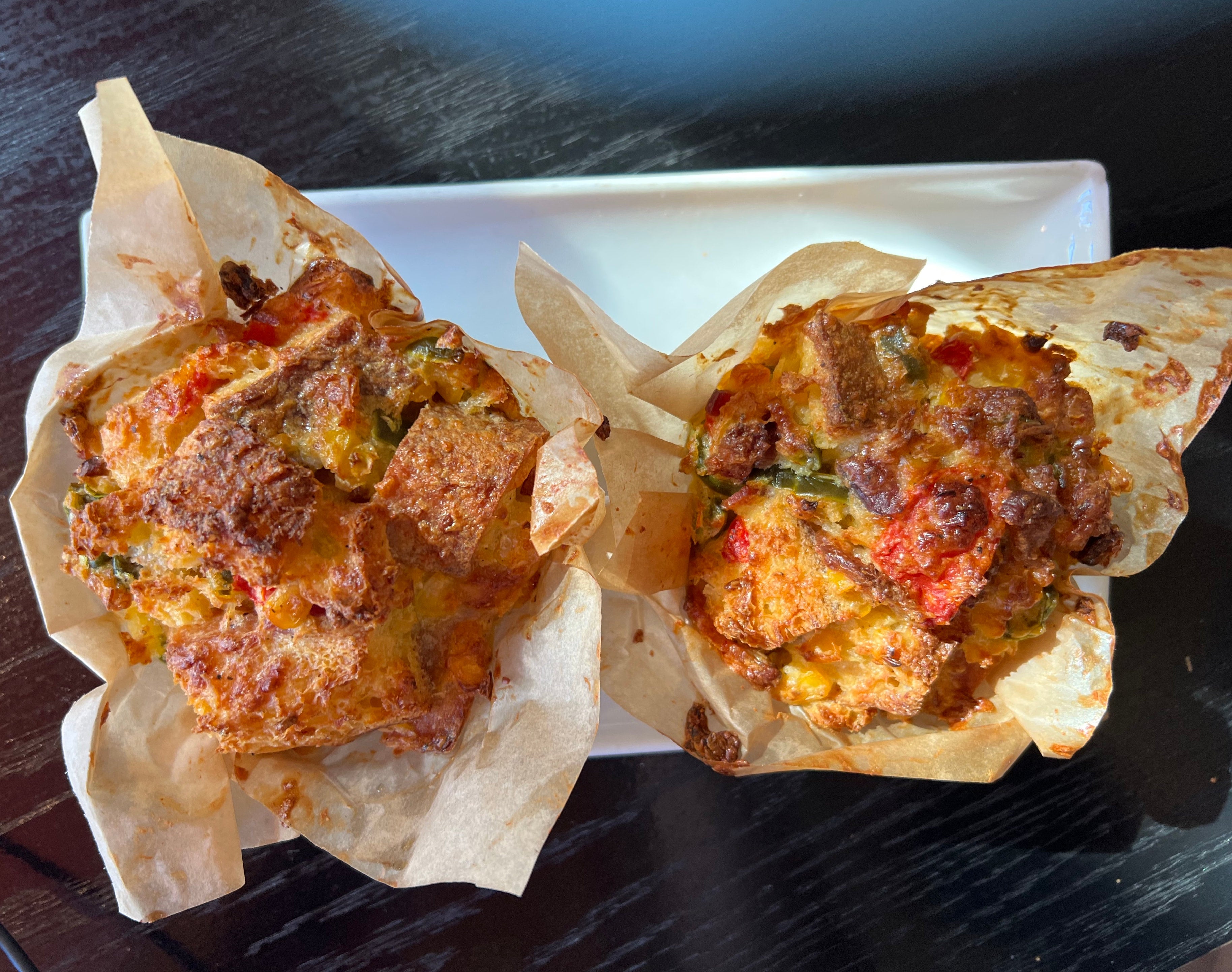 Savory Bacon, Cheese, and Red Pepper Bread Pudding Pack Of 2